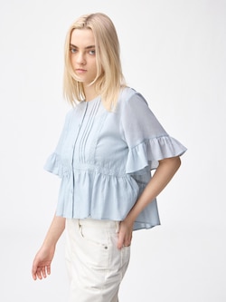 Lace Frilled Blouse | Short