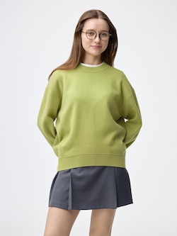 Sweat Look Knit Oversized Pullover