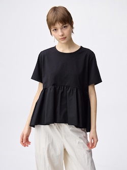 Woven Combination T-Shirt