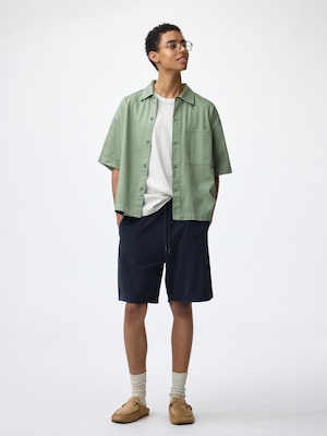 Pile Relaxed Knee Length Shorts
