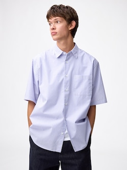 Easy Care Broadcloth Shirt | HalfSlv | Striped