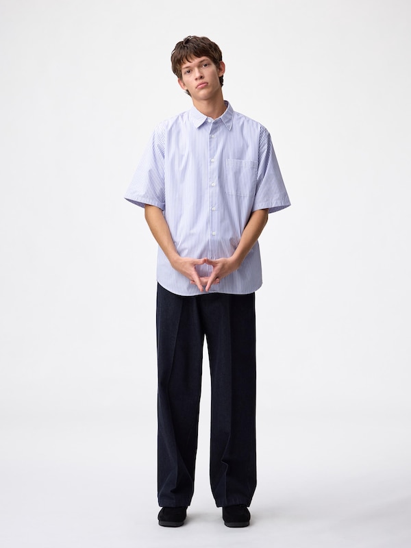 Easy Care Broadcloth Shirt | HalfSlv | Striped