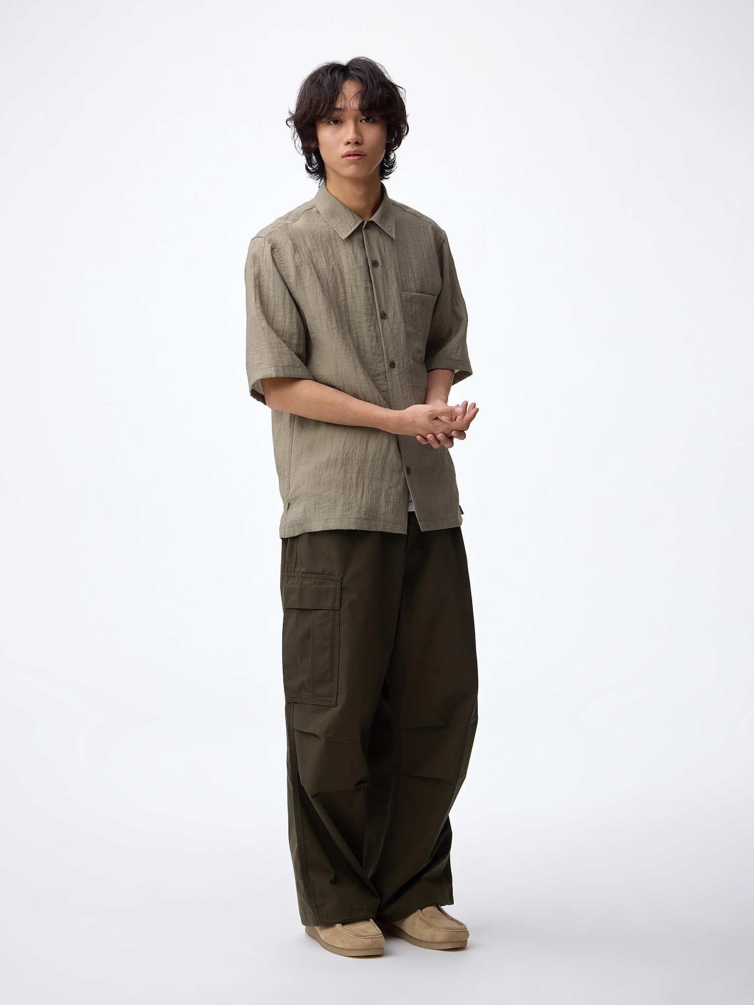 Unisex Textured Shirt | HalfSlv | GU US