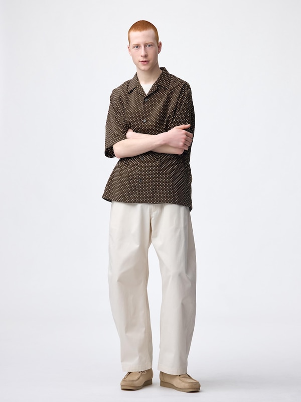 Open Collar Shirt | HalfSlv | Dot