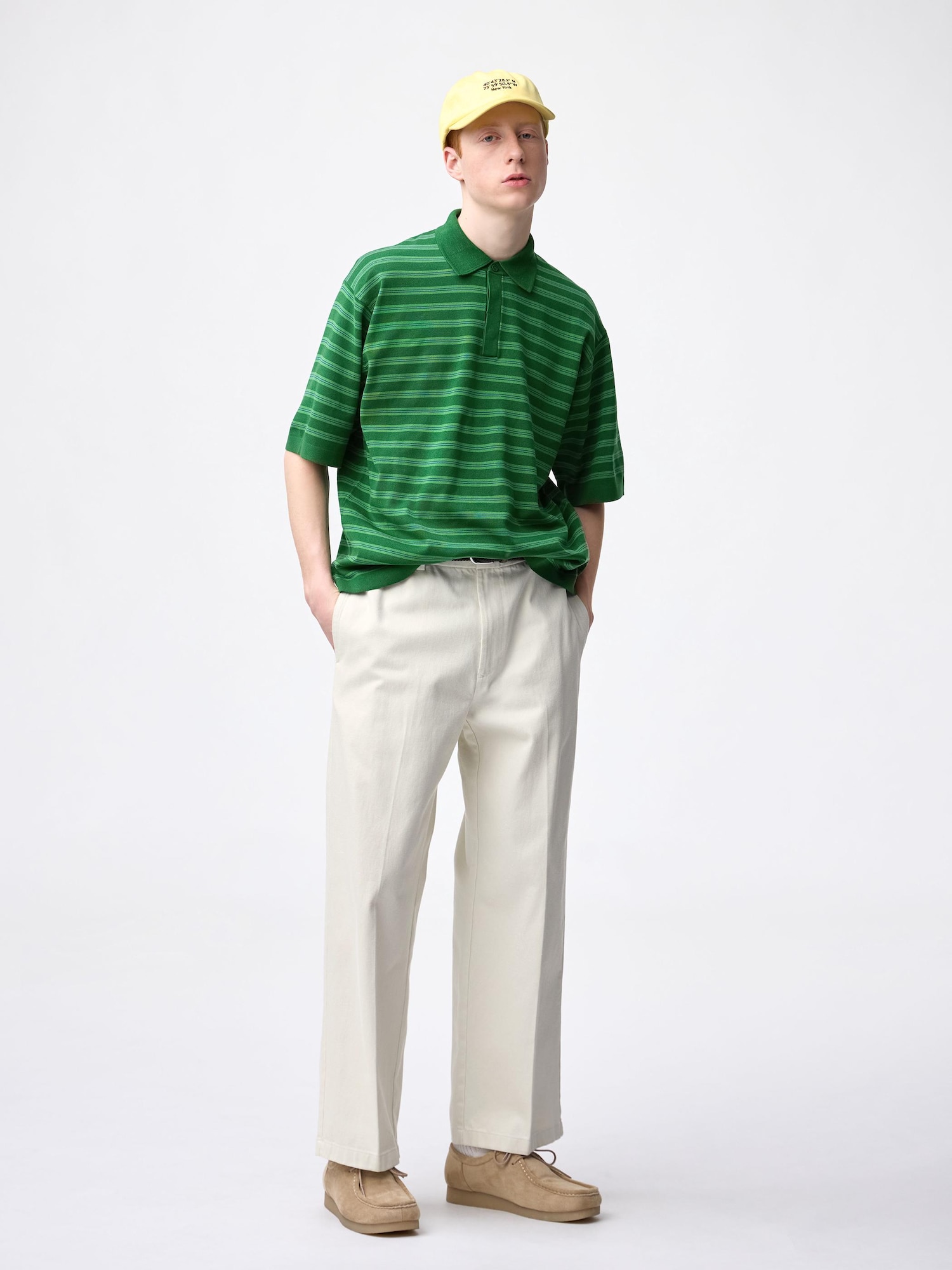 Men's Twill Wide Straight Pants | GU US