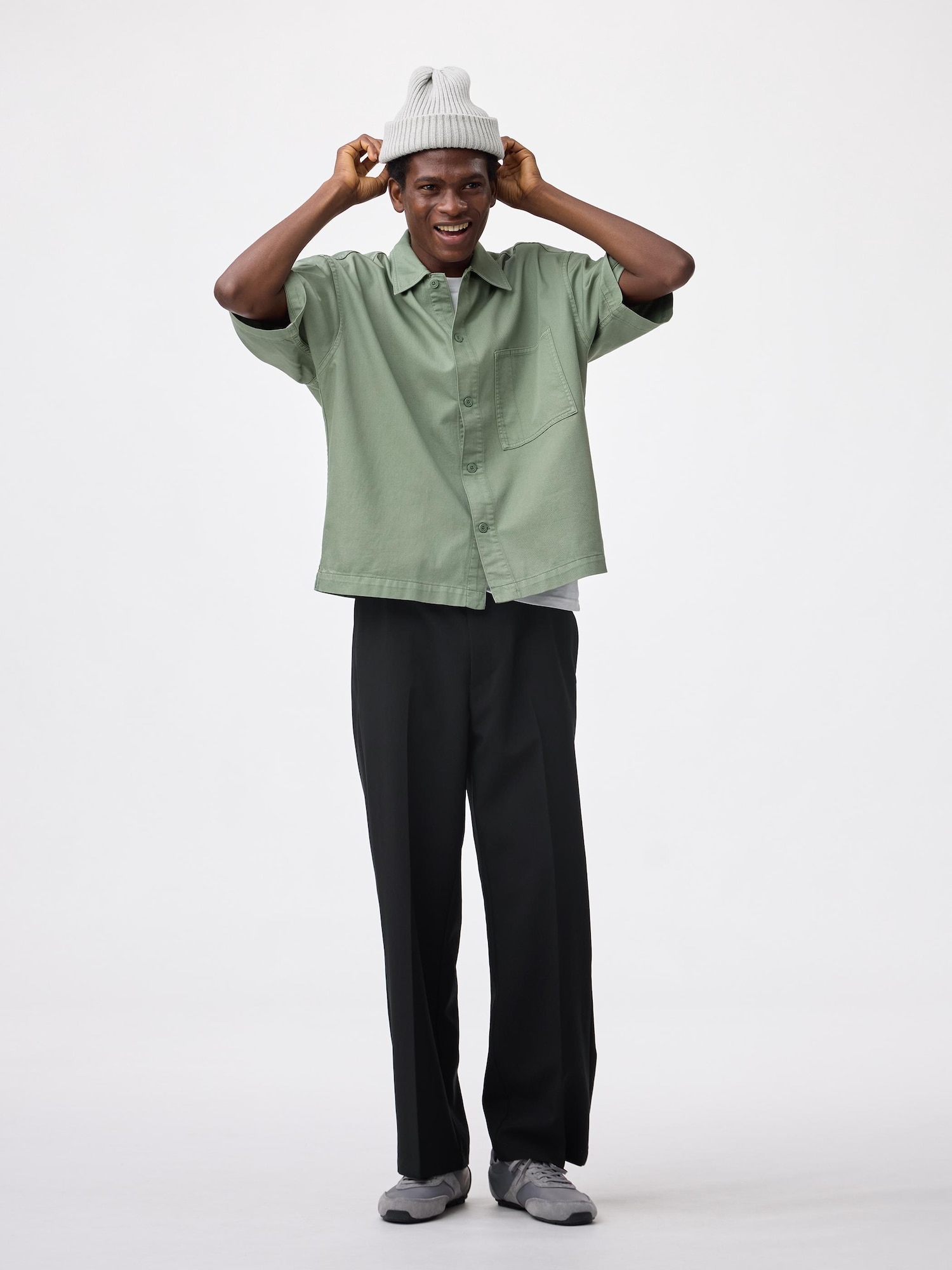 Unisex Wide Straight Slacks | GU US