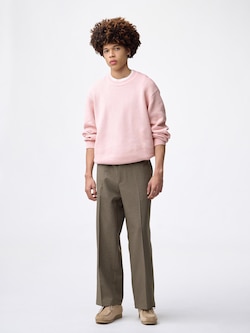 Wide Straight Slacks