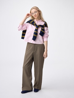 Wide Straight Slacks