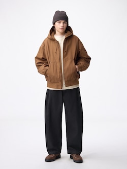 Heavy Cotton Barrel Leg Pants