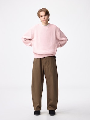 Heavy Cotton Barrel Leg Pants
