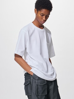 Dry Pique Crossed Neck T-Shirt | ENGINEERED GARMENTS