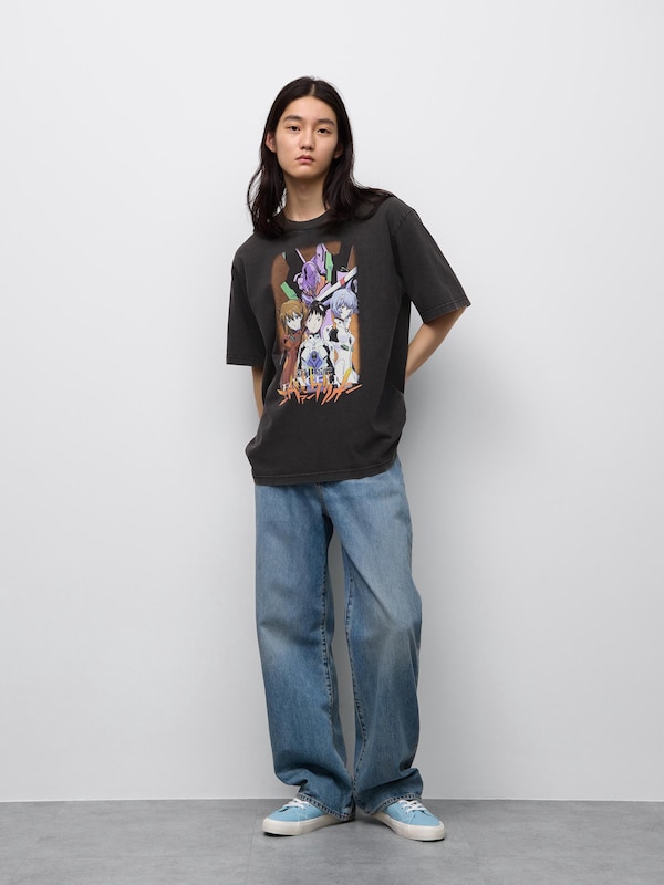 Washed Graphic T-Shirt | EVANGELION