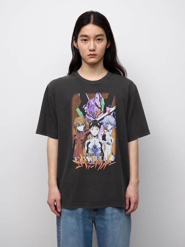 Washed Graphic T-Shirt | EVANGELION