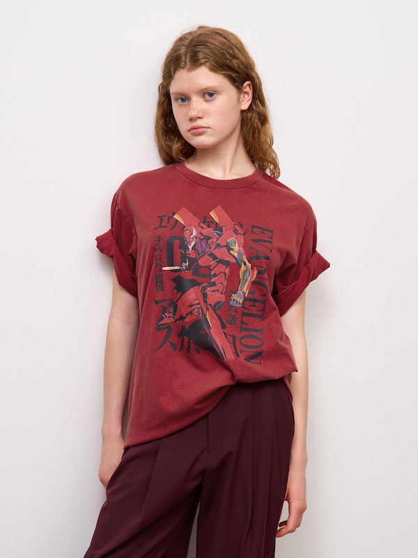 Washed Graphic T-Shirt | EVANGELION