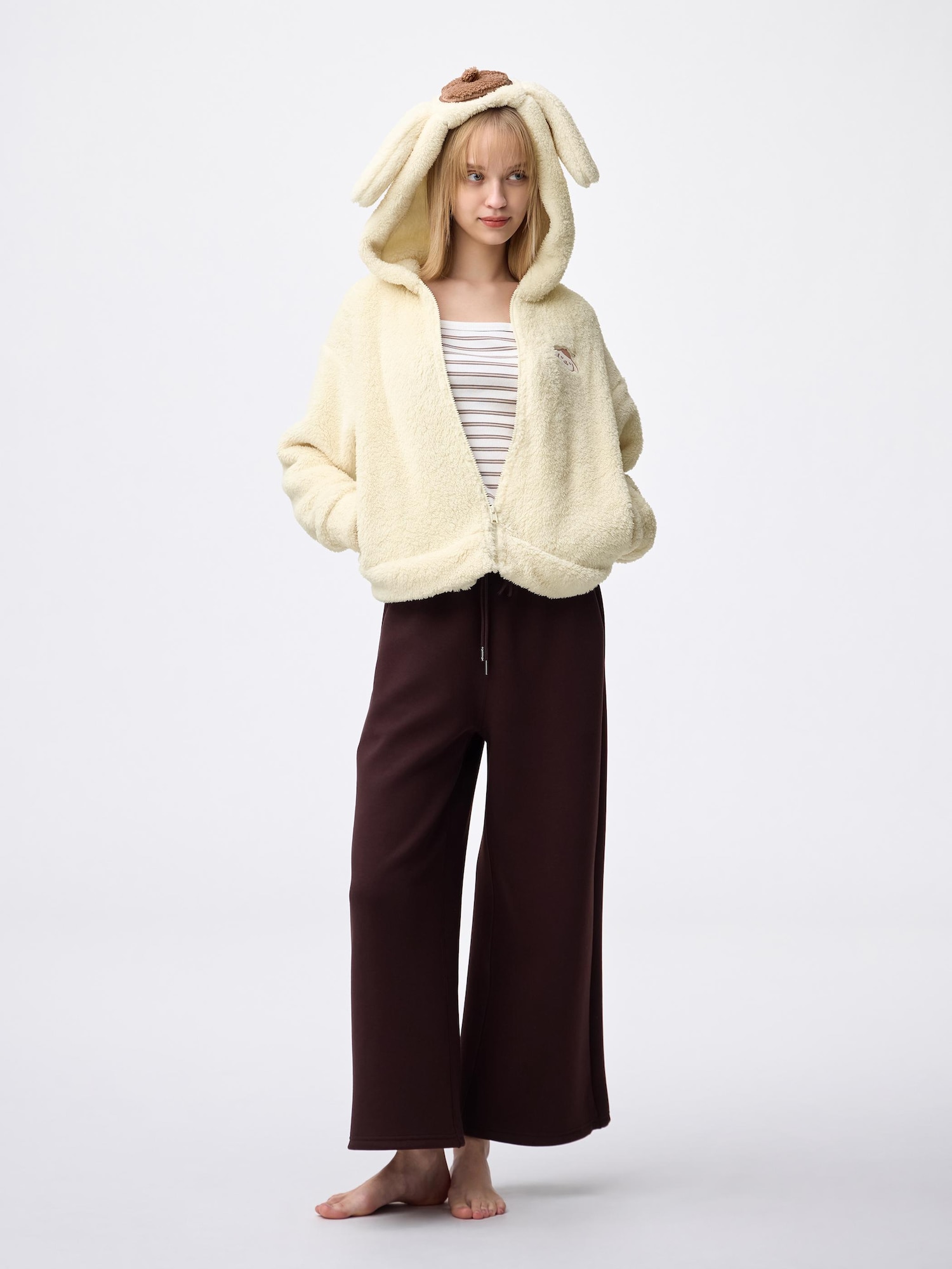 Women's Marshmallow Feel Full-Zip Hoodie | Sanrio characters | GU US