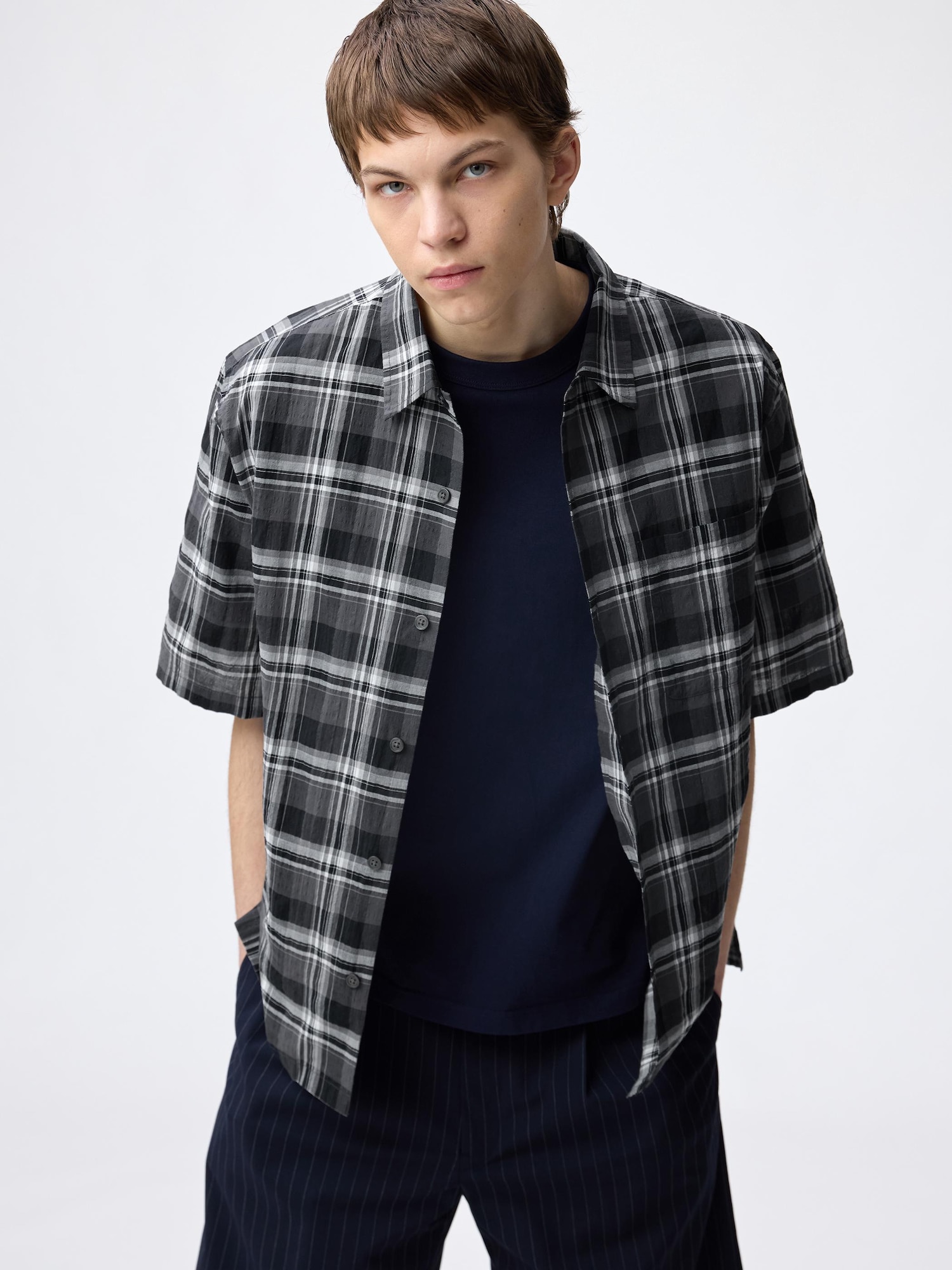 【BLACK2】Patterned L/S shirt Buy Charlie Poppy AOP SS Shirt - Mens shirt in black - from danish