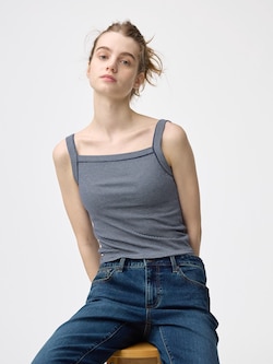 Cotton Blend Square Neck Camisole | Dry
