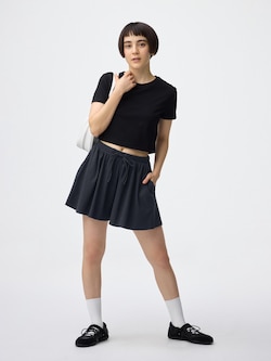 Ribbed Relaxed Short Pants