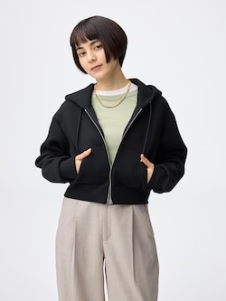 Double Face Sweat Full-Zip Hoodie