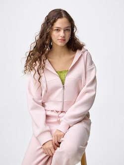 Double Face Sweat Full-Zip Hoodie