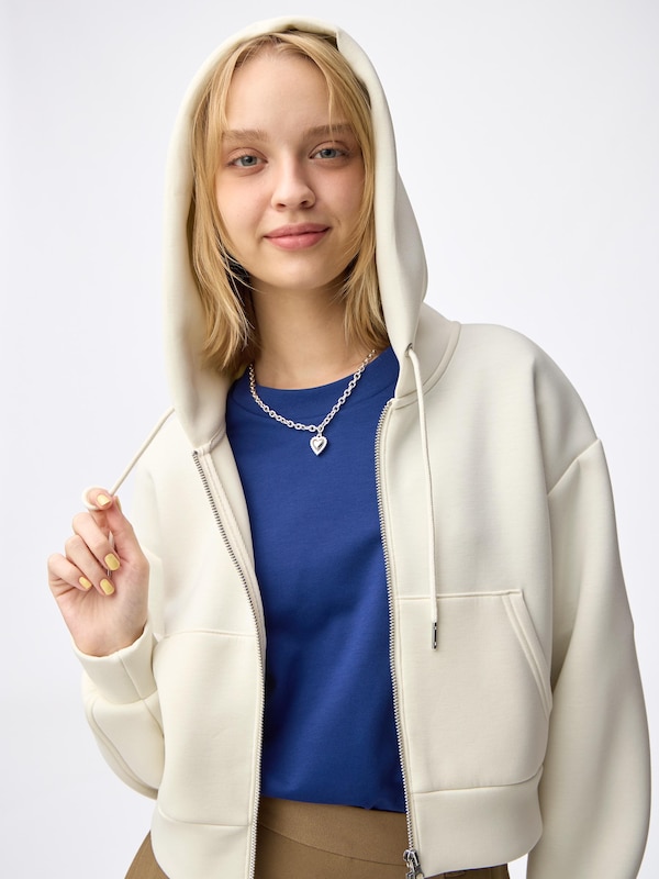 Double Face Sweat Full-Zip Hoodie