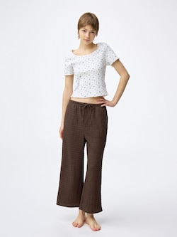 Shirring Ankle Pants