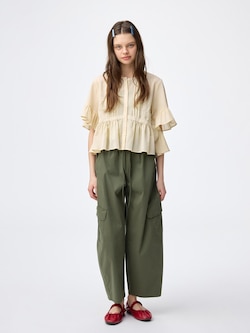 Cargo Barrel Ankle Pants