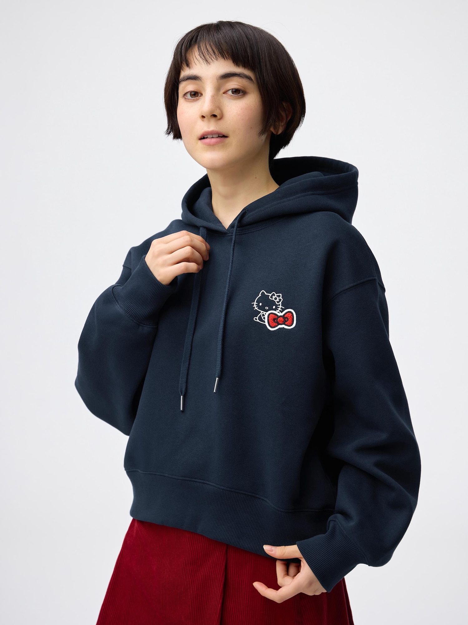 Women's Heavy Weight Sweat Short Hoodie | Sanrio characters | GU US