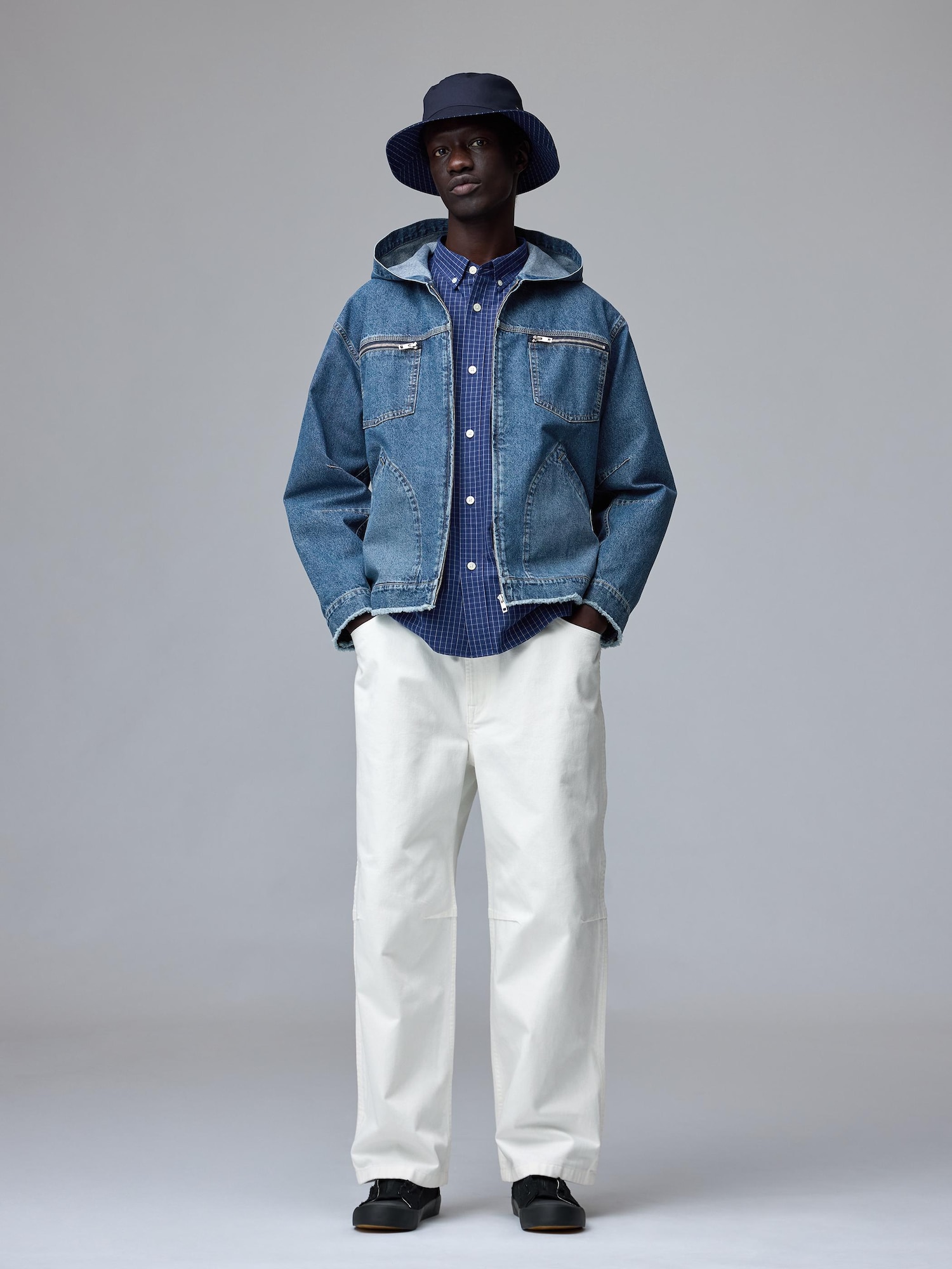 Unisex Denim Zip Up Parka | UNDERCOVER | GU US