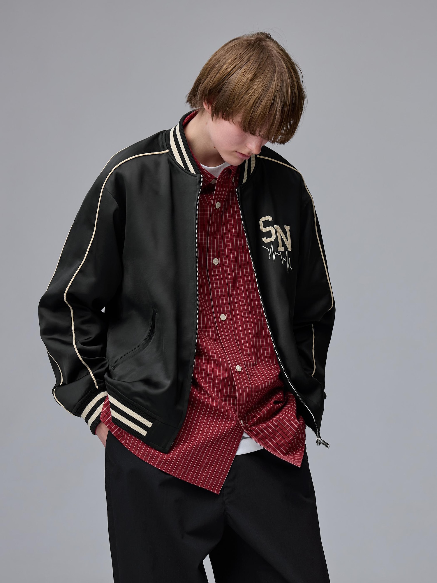 Unisex Satin Ribbed Jacket | UNDERCOVER | GU US