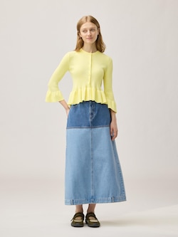 Two Toned Denim Skirt | by rokh