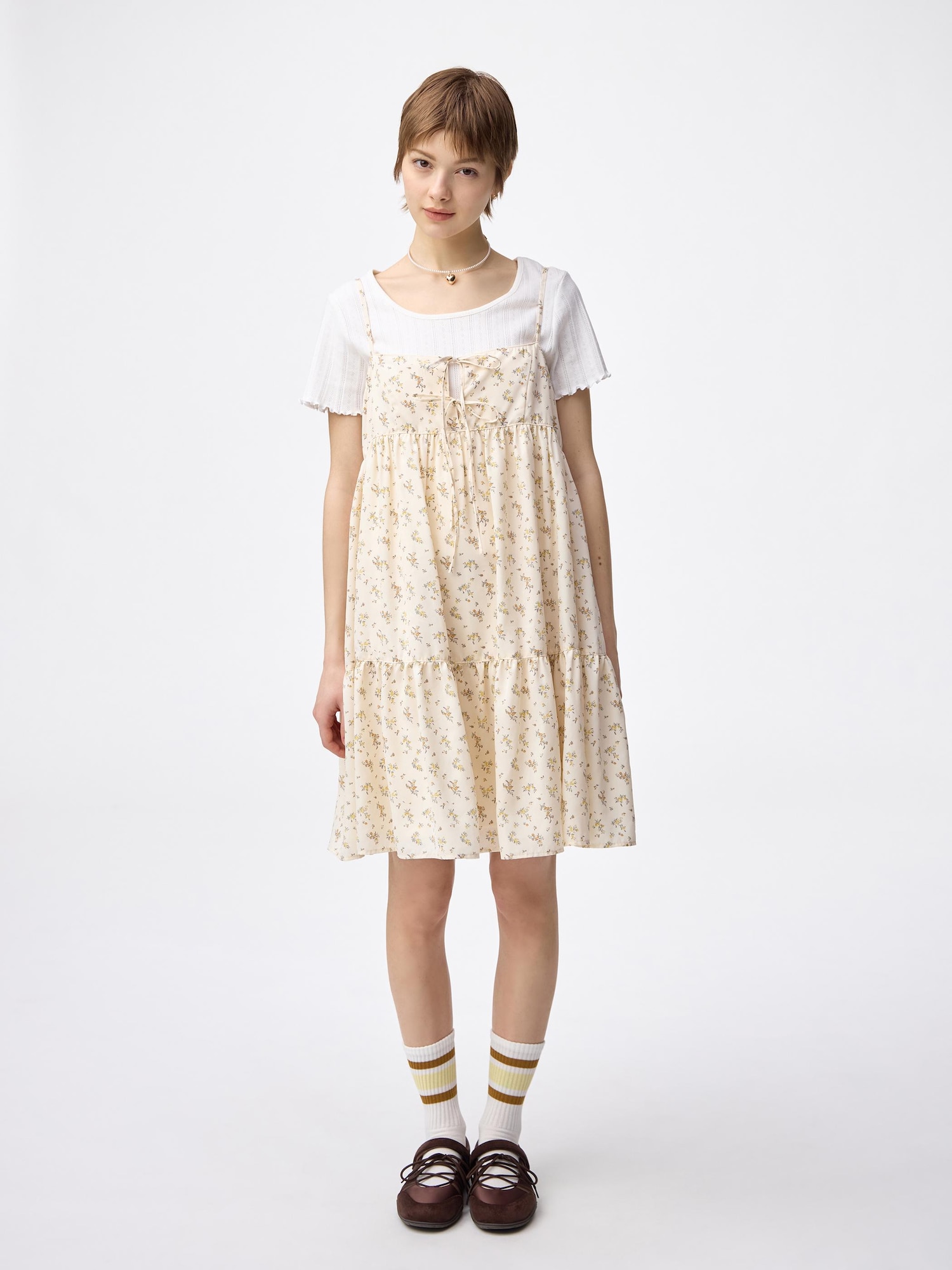 Women's Flower Printed Camisole Tunic Dress | GU US