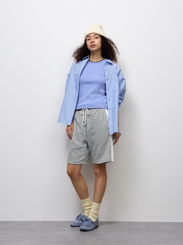 Sweat Relaxed Knee Length Shorts | Lined
