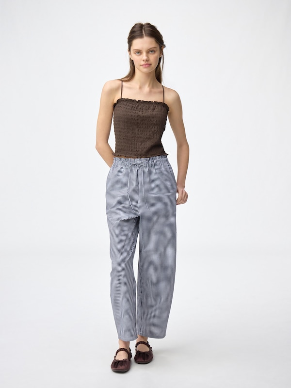 Bra-Feel Cropped Shirring Tube Top