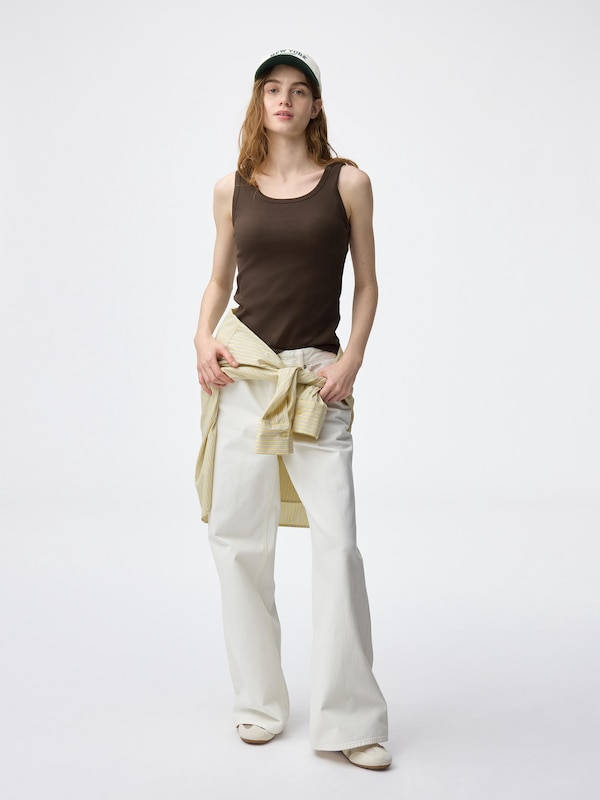 Bra-Feel Ribbed Tank Top