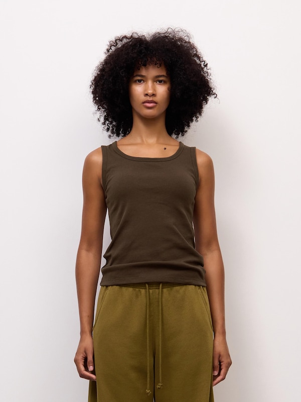 Bra-Feel Ribbed Tank Top