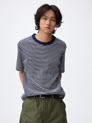 Dry Waffle T-Shirt | Striped