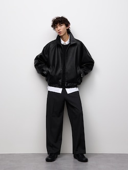 Wide Straight Slacks | MN