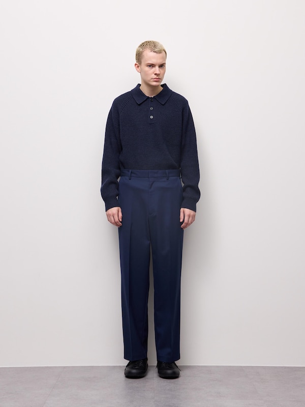 Wide Straight Slacks | MN