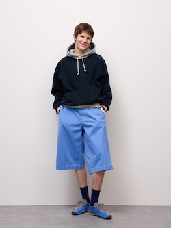 Twill Baggy Cropped Pants | ST
