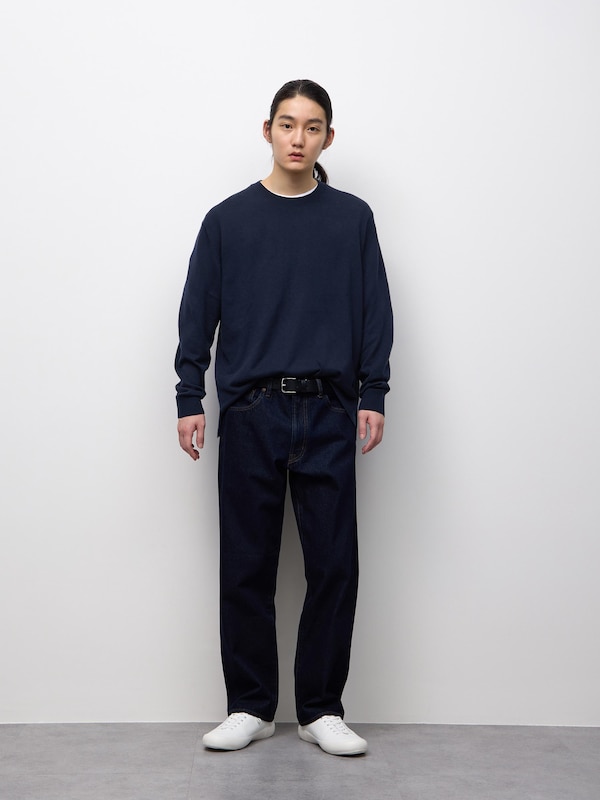 Fine Gauge Knit Crew Neck Sweater | MN