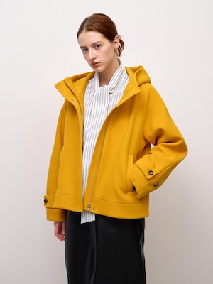 COZY MELTON Short Hoodie Coat | CL