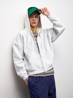 Heavy Weight Sweat Cocoon Full-Zip Hoodie | ST