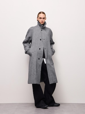 COZY MELTON Balmacaan Coat | CL