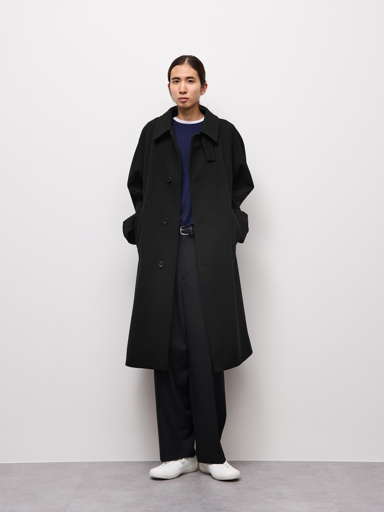 Men's COZY MELTON Balmacaan Coat | CL | GU US
