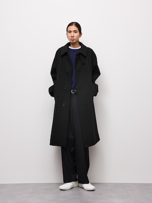 COZY MELTON Balmacaan Coat | CL