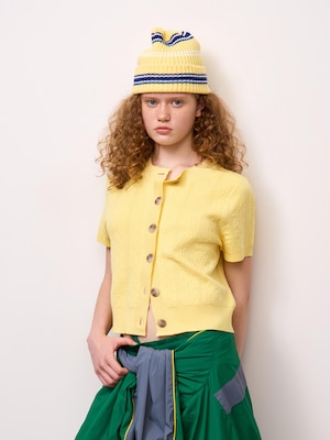 Crew Neck Cardigan | Short | ST