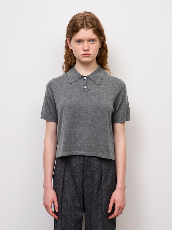 Fine Gauge Knit Polo Shirt | Short | MN