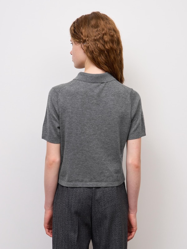 Fine Gauge Knit Polo Shirt | Short | MN