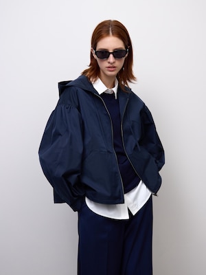Balloon Sleeve Zip Up Jacket | MN